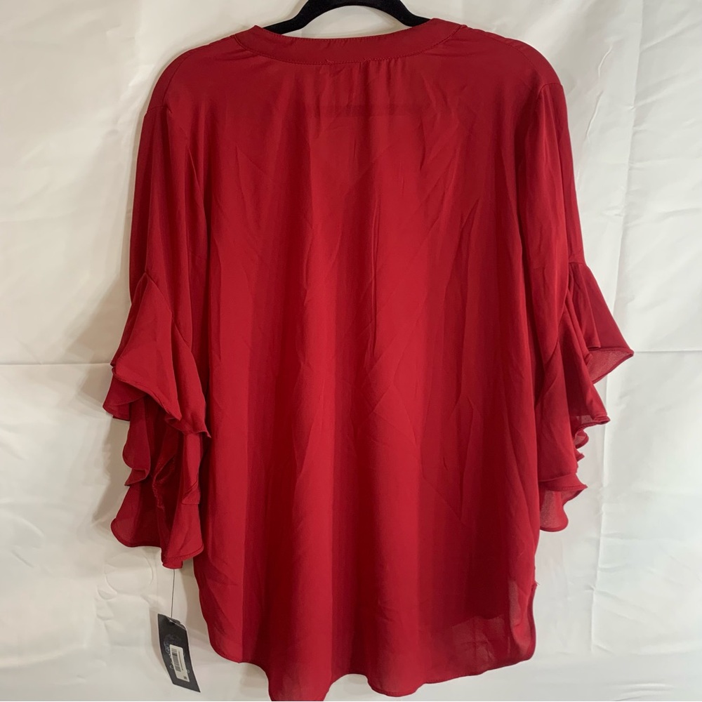 NWT Vince Camuto Ruffle Sleeve Split Neck Blouse, various sizes - Picture 11 of 11